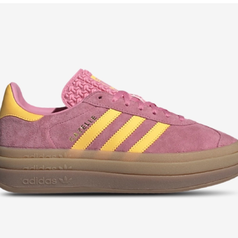 Adidas Gazelle Bold W Pink with Yellow Accents